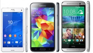 Galaxy S5 vs Sony Xperia z3 vs Htc One M8